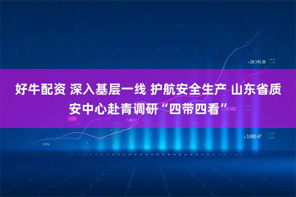 好牛配资 深入基层一线 护航安全生产 山东省质安中心赴青调研“四带四看”